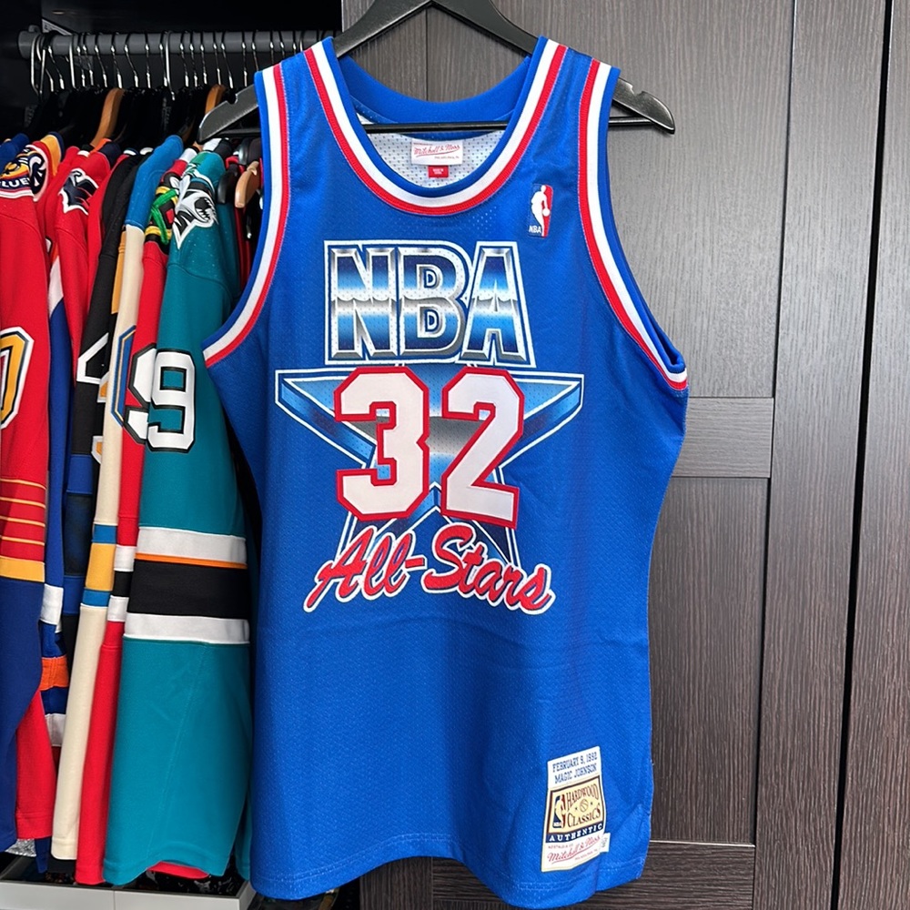 Magic Johnson Western Conference Mitchell & Ness NBA All-Star Authentic Jersey